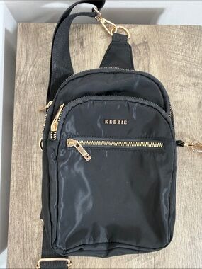 Kedzie Black Crossbody Sling Bag for women